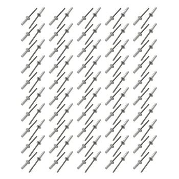 

UXCELL 100pcs Rivet 4x18mm Aluminum Countersunk Head Closed End Blind Rivets Fastener For Construction Automobile Ship Hardware