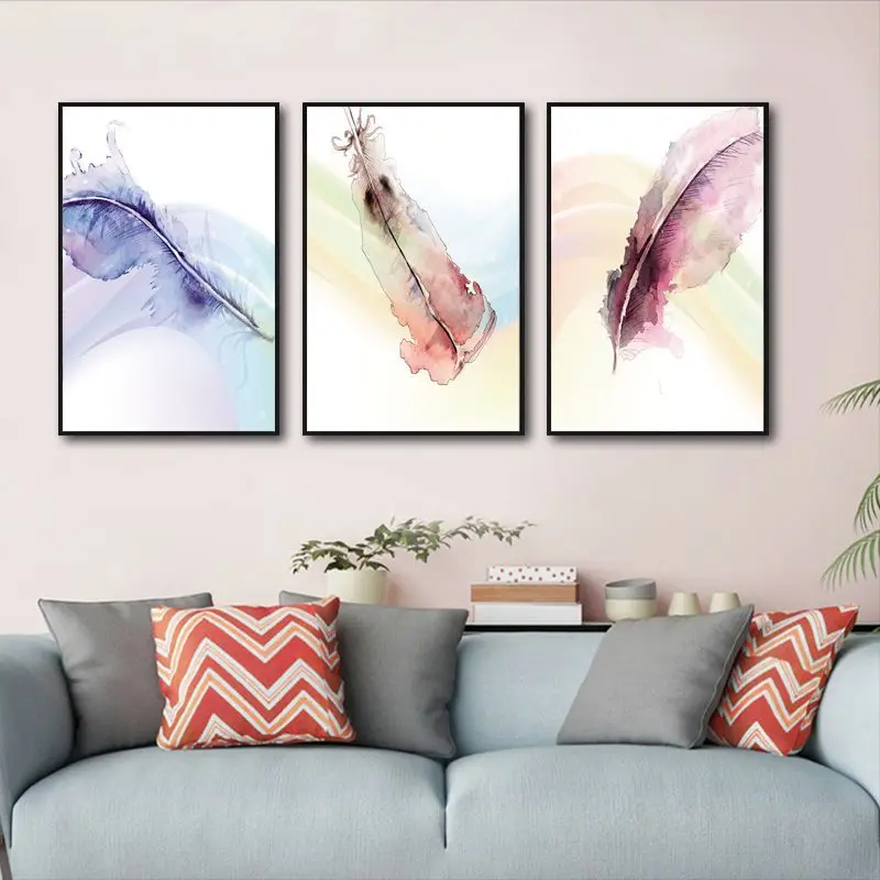 Living room abstract decorative painting sofa background wall hanging