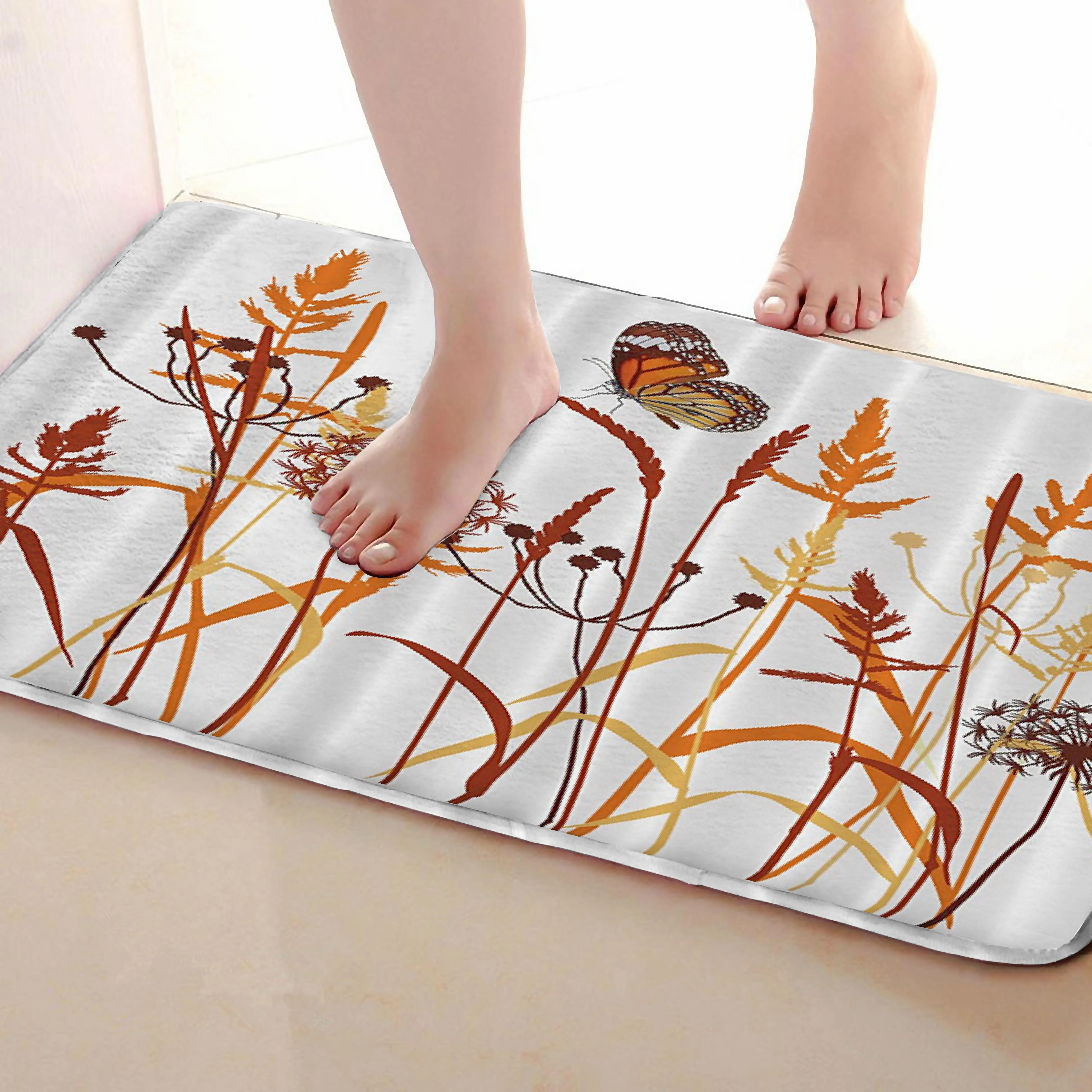 Одуванчик Стиль Коврик для ванной комнаты, смешной Противоскользящий коврик для ванной, занавески для душа s аксессуары, соответствующие вашей душевой занавеске