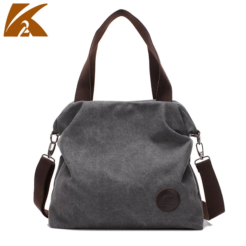 

Canvas Handbag Portable Women's Shoulder Bag Casual Fashion Student Tote Big Capacity Travel Pratical Crossbody Bags