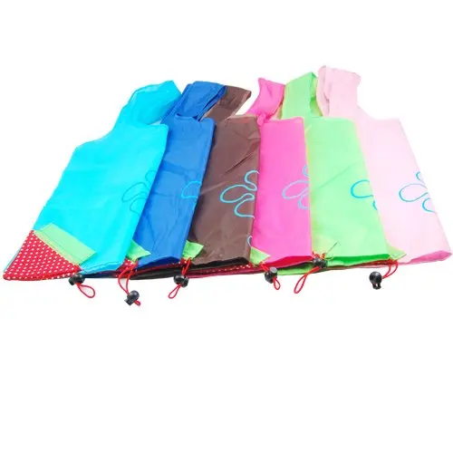 

Colorful Unique Strawberry Folding Reusable Compact Eco Shopping Bag Nylon