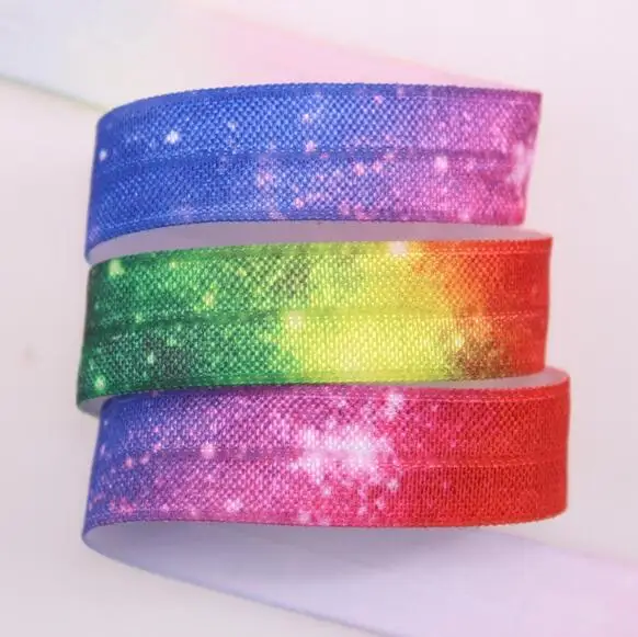 glitter fold elastic bands