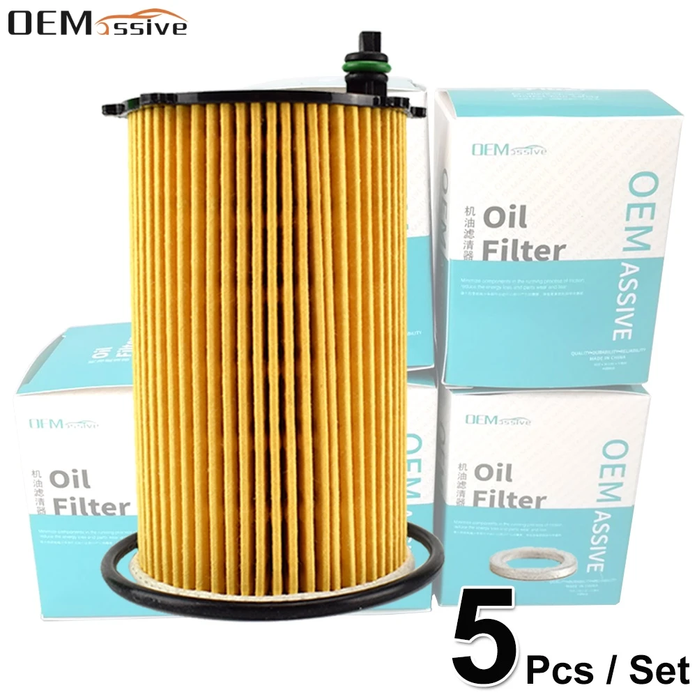

Set Of 5, Oil Filter 26320-3CAA0 For Hyundai Santa Fe XL 2013 14 / Grandeur / Kia Cadenza K7 14 15 16 / Sorento 2011 2012 13