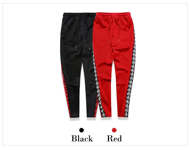 Aolamegs Harem Pants Men Side Graphics Print Retro Pants Elastic Waist Track Pants Trousers Mens Fashion Joggers Sweatpants New (6)