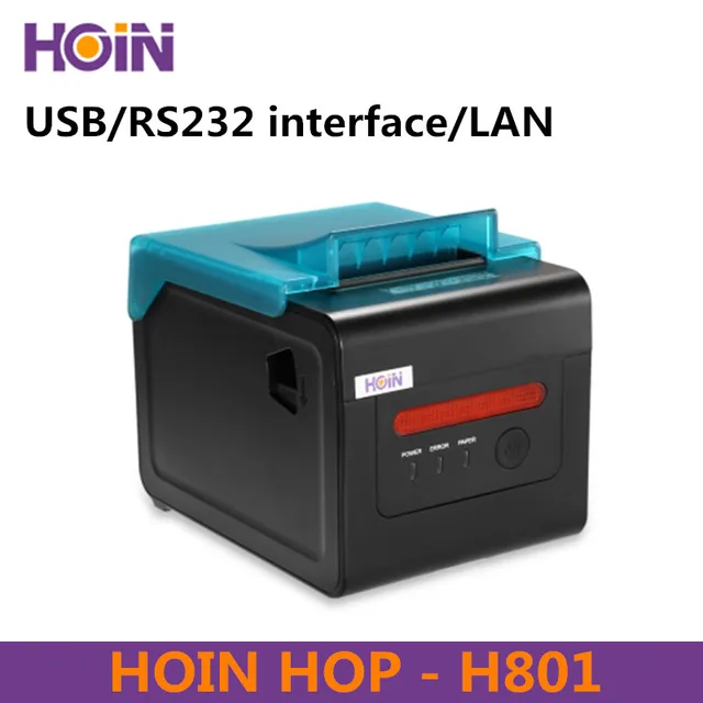 Special Offers HOIN HOP-H801 80mm Portable Thermal Receipt Printer USB / RS232 / Internet Connection Support Windows Linux Android And IOS