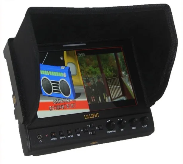 Lilliput 663/O HMDI Выход 7 &quotсветодиодный монитор 1280x800 IPS 800:1 + чехол для костюма складной
