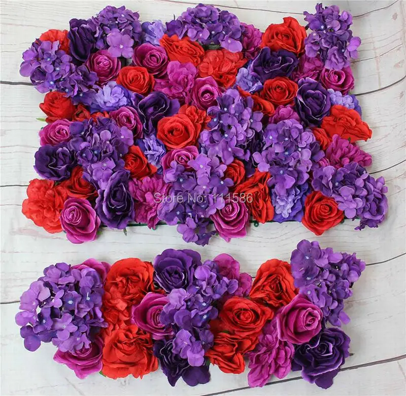 2017 New! Purple Red Series Artificial Rose Flower Wall Arch Wedding