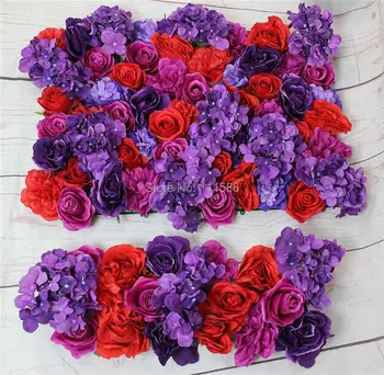 

2017 NEW! Purple red series Artificial rose flower wall arch wedding party decorations backdrop table centerpiece flower ball