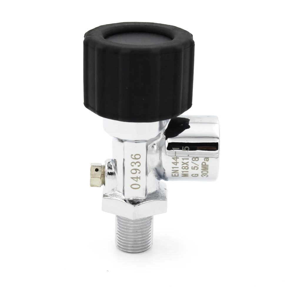 Goedkoop PCP Paintball Din Valve Tank ON OFF Kleppen M18 Mannelijke G5 8 Vrouwelijke 30Mpa 4500psi voor M18 * 1.5 Hoge Druk Cilinders CF Tank DVC05
