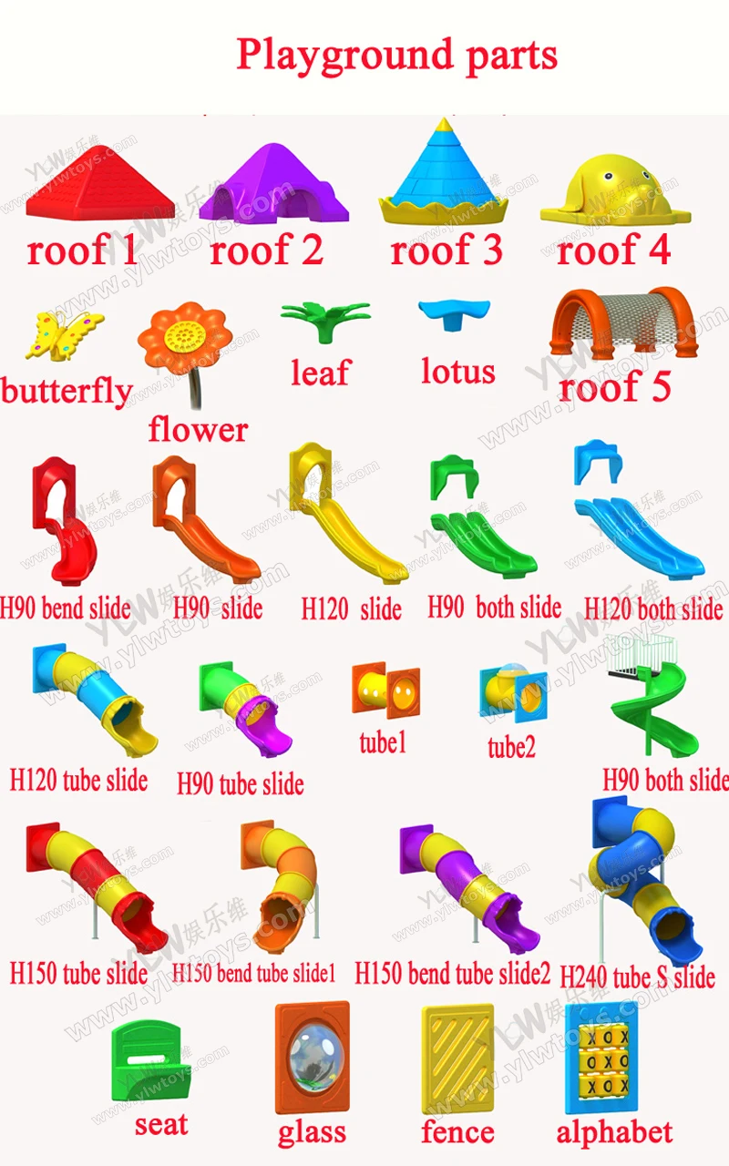 Заводская цена развлекательные аксессуары для игровых площадок пластиковые детали