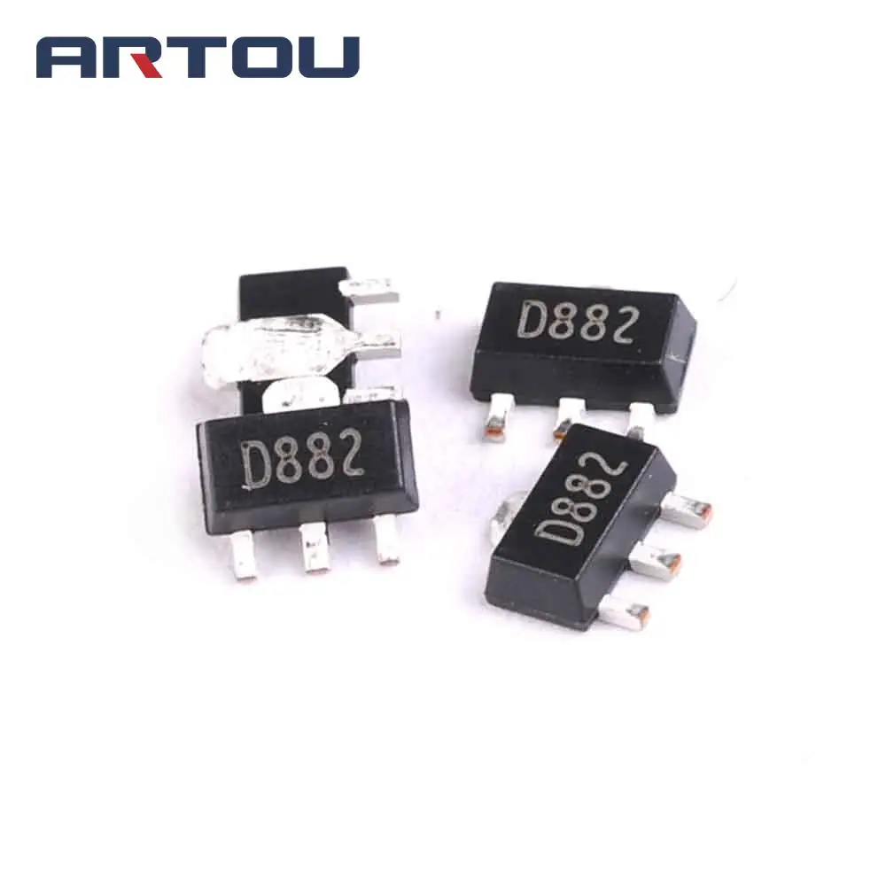 Переключатель аудиоусилителя транзистора SMD 2SD882 40V3A30W NPN SOT 89 50 шт.|transistor audio amplifier|smd