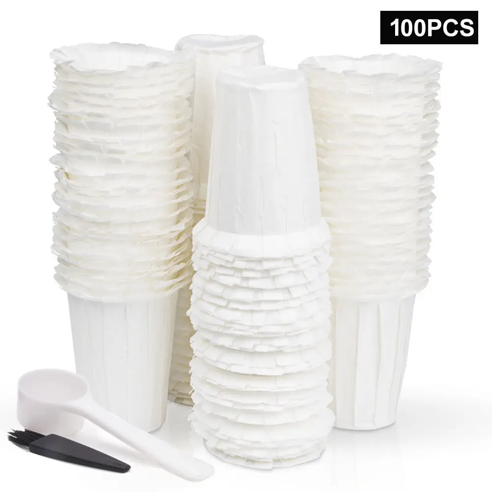 100pcs Disposable Paper Coffee Filters Parper Cups K Cafe Filter Keurig