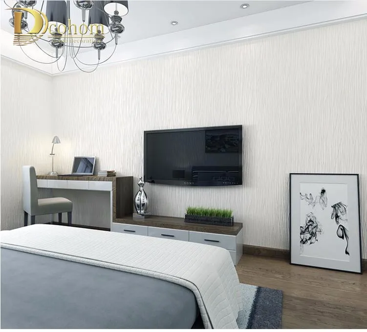 Простые роскошные современные полосатые обои для стен, 3 D, спальни, гостиной, дивана, телевизора, фон, розовые, бежевые полосы, обои в рулонах