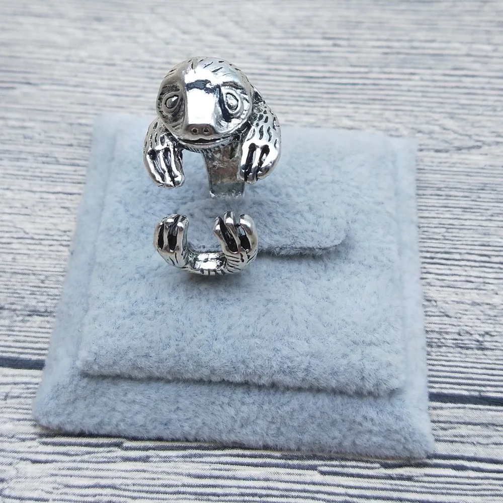 

New Vintage Retro Sloth Rings Classic Adjustable Sloth Rings Jewellery Animal Sloth Jewellery