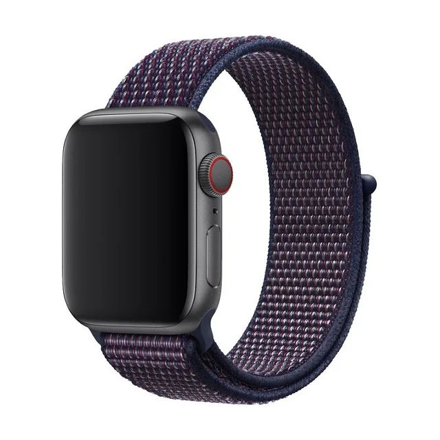 Полосатый цветной нейлоновый дышащий ремешок для часов для Apple Watch iWatch 4 Sports& Edition, спортивный браслет, ремешок для наручных часов - Цвет ремешка: NEW Cape Blue