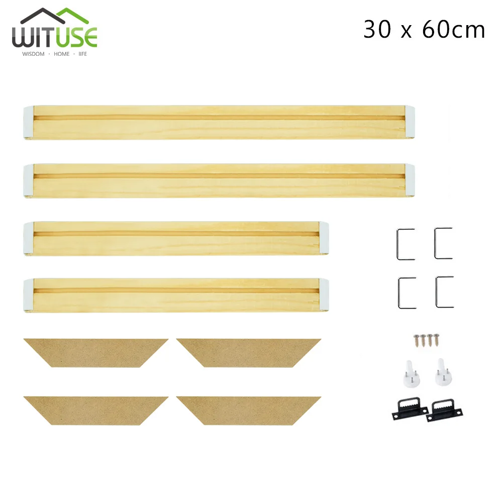 DIY деревянная фоторамка холст рамка бар самодельная картина маслом носилки полосы комплект для дома офиса галерея - Цвет: 30x60cm