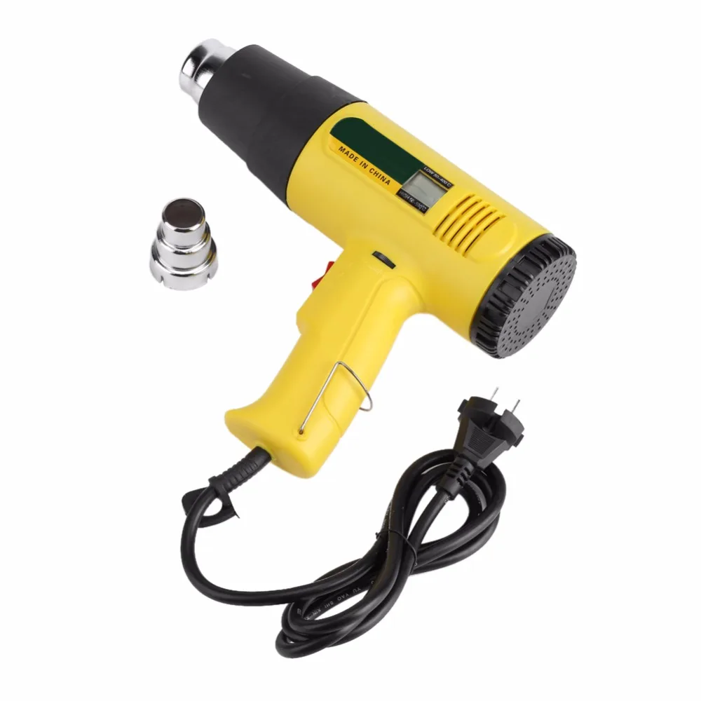

Electric hot air blower cold / hot air adjustable air volume 1Pcs adjustable hot air gun AC 220V 2000W(EU plug )