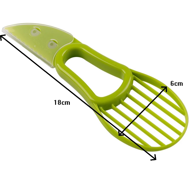 3 в 1 пластик авокадо Slicer Multi-functional нож для резки фруктов Corer целлюлозы сепаратор Ши масло нож кухонные гаджеты