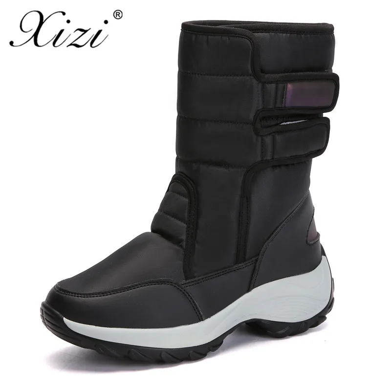 

Xizi 2018 Winter Boots Women Waterproof Snow Boots Fashion Winter Shoe Woman Ankle Boots Mid-Calf Platform Ankle Boots for Women