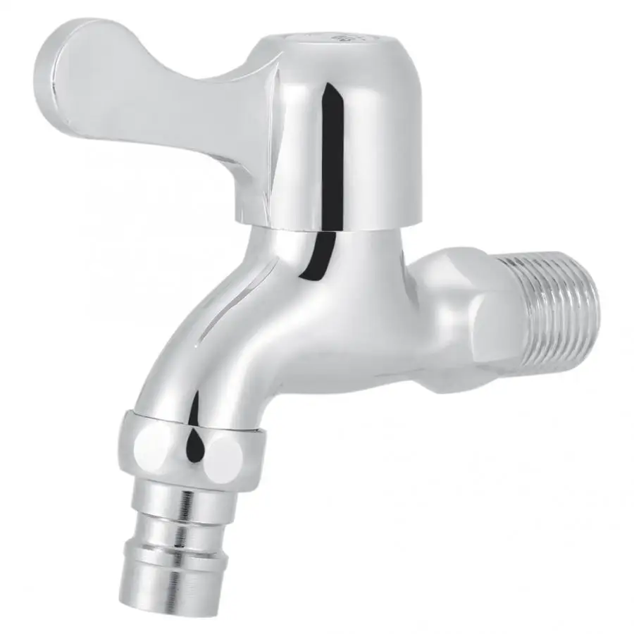 

UK G1/2" Wall Mounted Water Faucet Nickel Plating Laundry Bathroom Washing Machine Faucets Single Water Tap torneira do banheiro