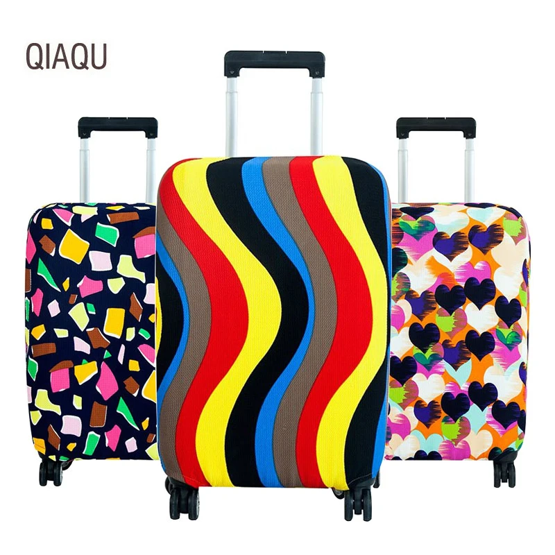 

QIAQU Hot Fashion Luggage Cover18-30 Inch Suitcase Protective Cover Trolley Baggage Elastic Dust Case Cover Travel Accessories