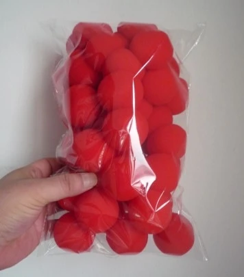 

20 pcs per order 4.5cm Super Soft Sponge Balls(Red) - Close Up Magic, Magic Trick
