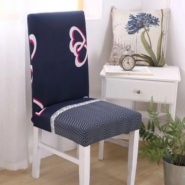 Spandex Elastic Chair Cover Geometry Stars Pattern Removable Washable Stretch Party Hotel Dining Banquet Seat Spandex Elastic Chair Cover Geometry Stars Pattern Removable Washable Stretch Party Hotel Dining Banquet Seat