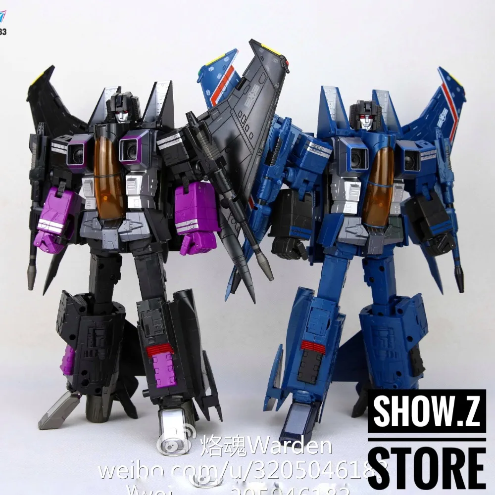

[Show.Z Store] Robot Hero RH CG-03 Skywarp&CG-04 Thundercracker Set of 2 w/ Upgrade Kit Transformation Action Figure