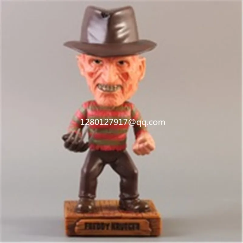 

A Nightmare On Elm Street Freddy Krueger Nightmare PVC Action Figure Collectible Model Toy 16CM Shaking His Head Doll P1139