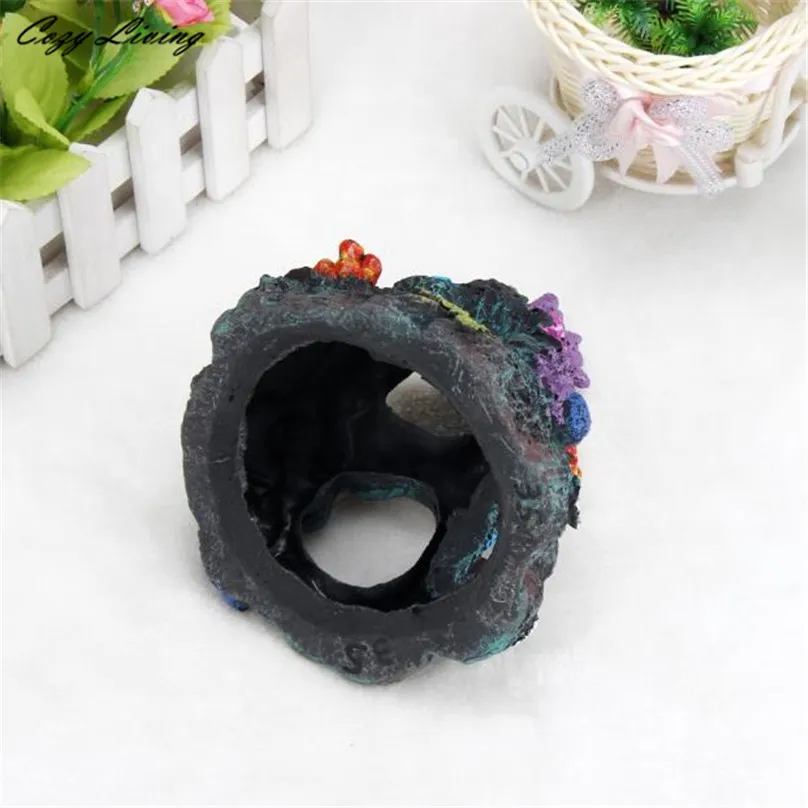 161313cm fish tank aquarium multi color underwater world castle decoration fish tank tower micro landscape ornament d6 in decorations from home garden