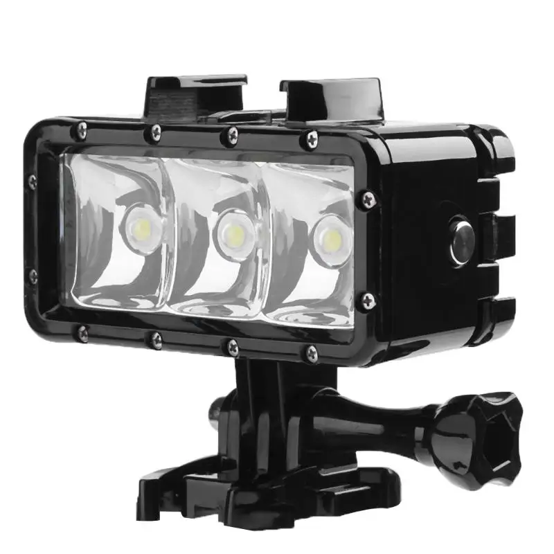

30M Waterproof Diving Light 2.8W 3LED Underwater Diving Lamp Video DSRL Camera Fill Light For GoPro 4 3 2 SJCAM SJ400 Xiaomi Yi
