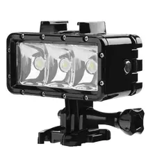 30 м Водонепроницаемый Дайвинг Свет 2.8 Вт 3LED подводный лампа видео DSRL Камера Заполните свет для GoPro 4 3 2 SJCAM sj400 Xiaomi Yi