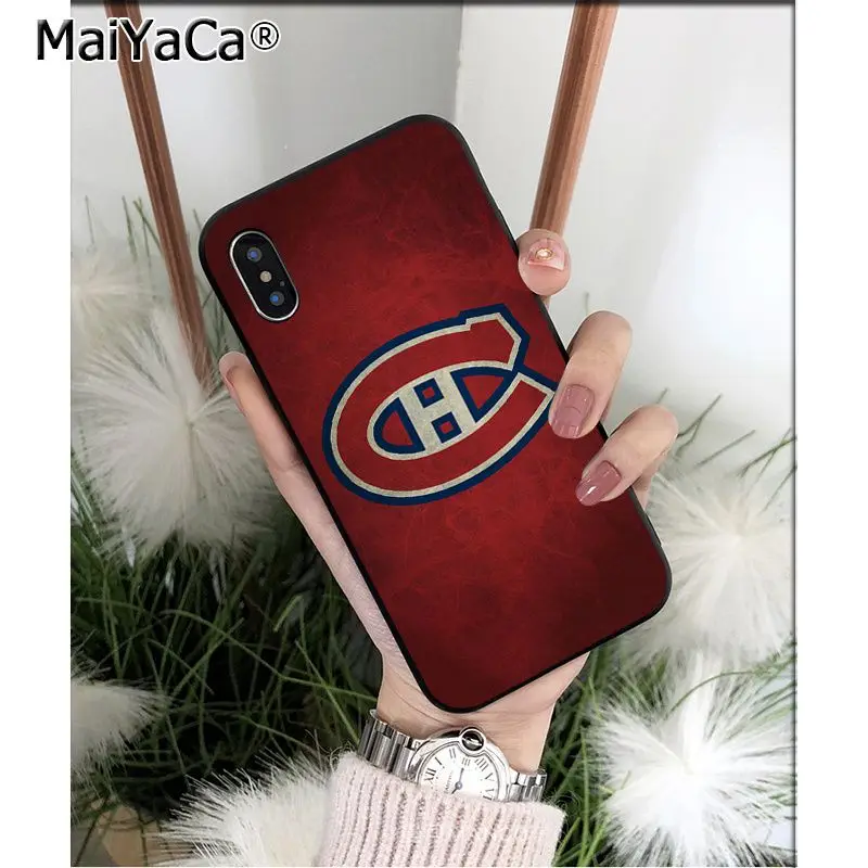 MaiYaCa Montreal Canadiens TPU Мягкий силиконовый чехол для телефона для Apple iPhone 8 7 6 6S Plus X XS MAX 5 5S SE XR мобильных телефонов