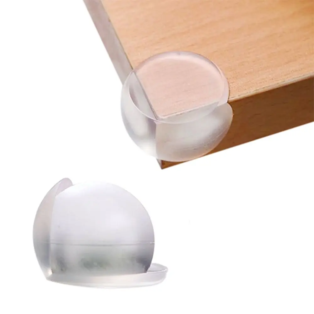 

Hot Sale 4 x Table corner guard Safety Cushion Protect Baby Ball Shape Soft Transparent Adhesive Desk Corner Guard Protector