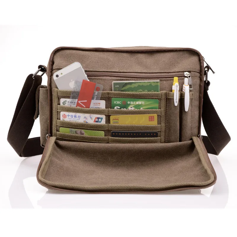 Men Casual Canvas Bag Men's Crossbody Bags For Men Messenger Bag Man Shoulder Bag Bolsa Masculina High Quality Multifunction