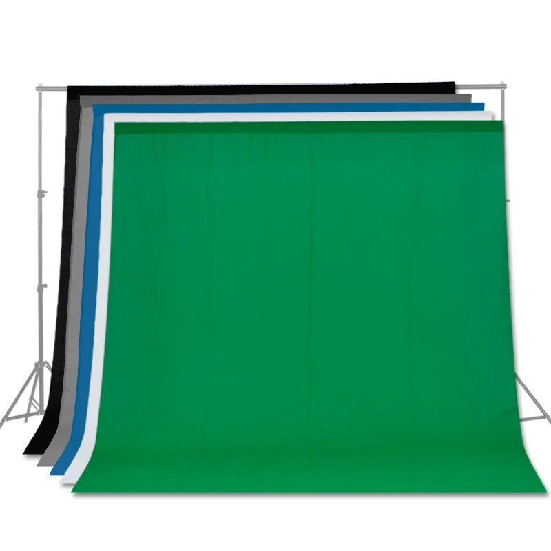 

Free shipping Solid Color Backgrounds Green Screen Cotton Muslin Background Photography Backdrop Lighting Studio Chromakey