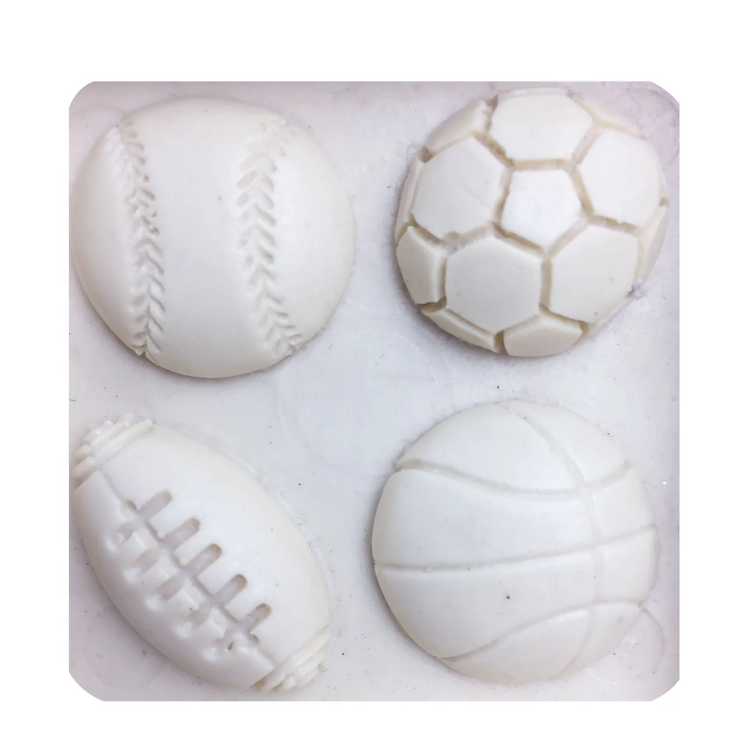M0149 كرة القدم/كرة السلة/البيسبول فندان قالب من السيليكون ل المطبخ الشوكولاته الحلوى الطين صنع كب كيك كعكة تزيين أدوات