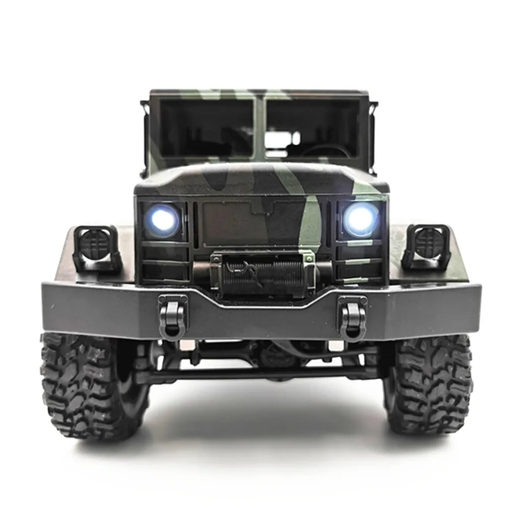 MN модель MN77 1/16 2 4G 6WD Rc автомобиль со светодиодной подсветкой Камуфляжный военный
