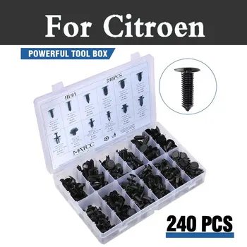 

240pcs Car Auto Push Clips Fastener Remover Storage Box Rivets For Buick Lucerne Park Avenue Rainer Rendezvous Verano