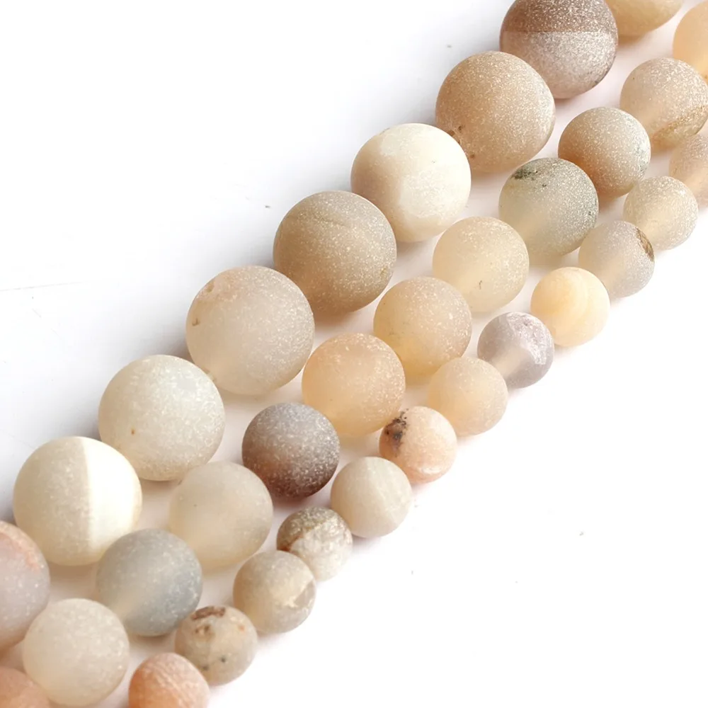 Natrual Bamboo Smile бусины с эффектом трещин 8/10/12 мм Agate камень для изготовления ювелирных
