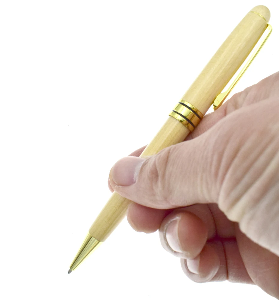 Деревянная ручка, роскошная шариковая ручка 0,5 мм, черные чернила, сменный валик, шариковая ручка из натурального клена, деревянные ручки для подписи, товары для продажи, уголок радости