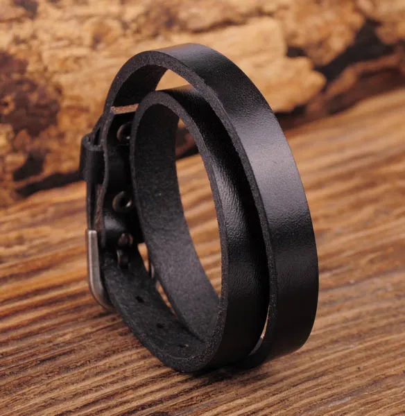 Классический двойной браслет G557 из воловьей кожи с пряжкой|bracelet rhinestone|bracelet