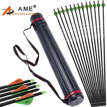 

6/12/24 pcs 31" Spine 300 Pure Carbon Arrows for Arco Recurve Bow Compound Entertainment Outdoor Feather Plastic Arrow Vane