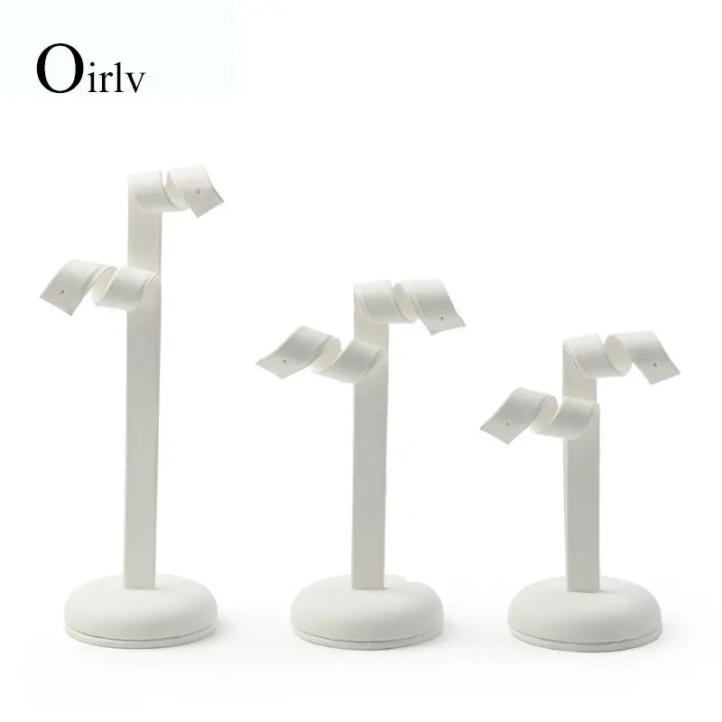3pcspack Earring Jewelery Display Stand Pu Leather Earrings Ear Stud Holder Storage Hanger Showcase Rack Organizer Jewelry (9)