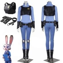 MMY Zootopia Película de anime Cosplay Judy Hopps Zootopia Mujeres de Disfraces de Halloween Carnaval Cosplay Traje Traje de dibujos animados Por Encargo