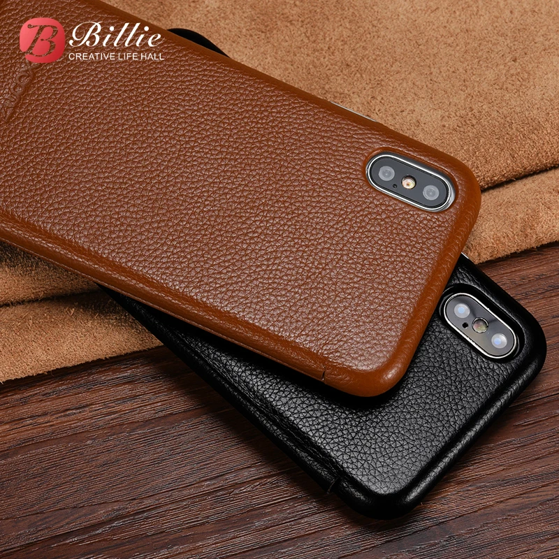

Original XOOMZ Genuine Leather Case For iPhone XS MAX Luxury Full Protection Flip Case Cover For iPhone X XS Vintage Phone Cases