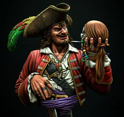 

1/9 Scale Resin Bust Pirate Provocation Figure Model Kit Free Shipping