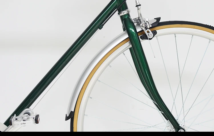 Para-choque traseiro de bicicleta, equipamento fixo retrô,