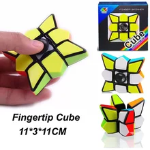 Лидер продаж, Спиннер для пальцев, разноцветный декомпрессионный магический куб, деформированный кончик пальца, кубик, игрушки, детский подарок