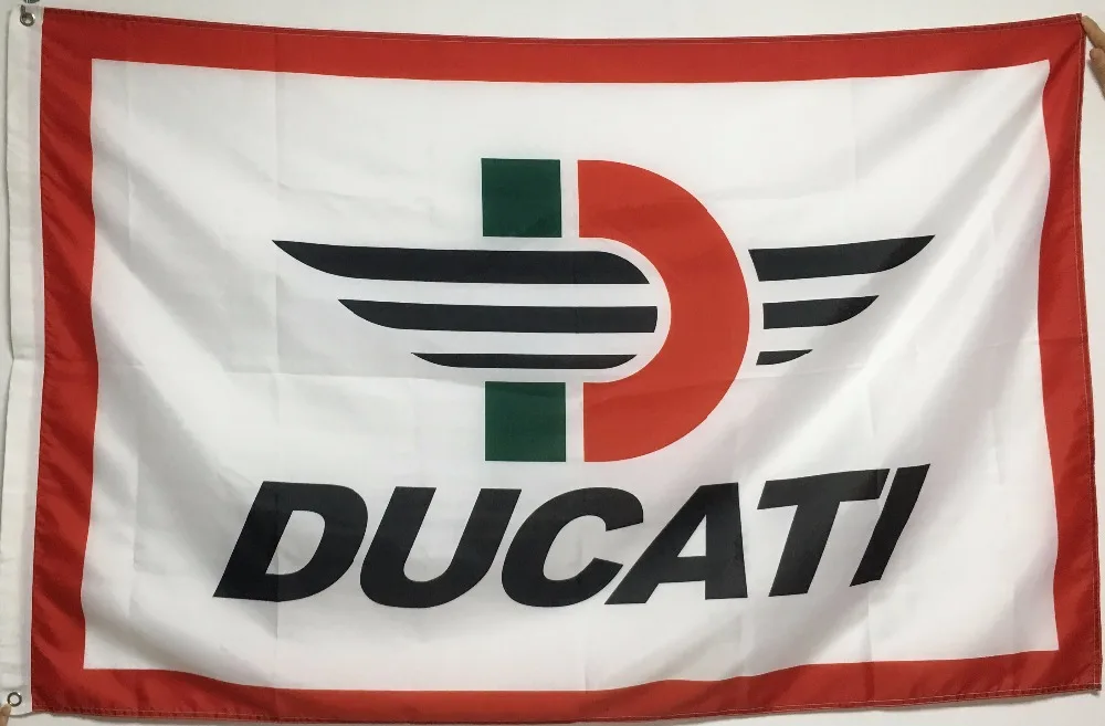 DUCATI Motorcycle Garage Man Cave Horizontal Banner Flag 3ft x 5ftin